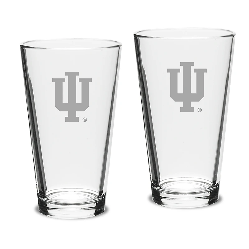 Indiana Hoosiers Set of 2 Pub Mixing Glasses