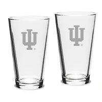 Indiana Hoosiers Set of 2 Pub Mixing Glasses