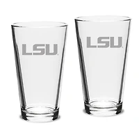 LSU Tigers Set of 2 Pub Mixing Glasses