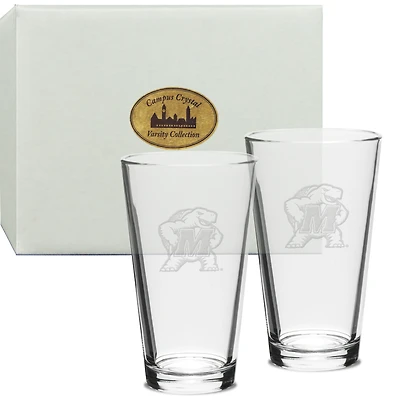 Maryland Terrapins Set of 2 Pub Mixing Glasses