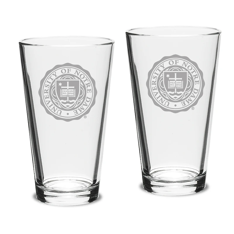 Notre Dame Fighting Irish Set of 2 Seal Pub Mixing Glasses