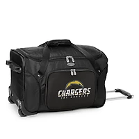 MOJO Black Los Angeles Chargers 22" Wheeled Duffle Bag