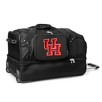 MOJO Houston Cougars Black 27'' 2-Wheel Drop Bottom Rolling Duffel Bag
