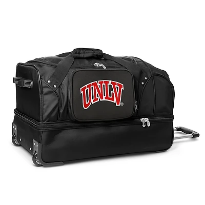 MOJO UNLV Rebels Black 27'' 2-Wheel Drop Bottom Rolling Duffel Bag