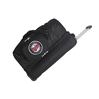 MOJO Minnesota Twins Black 27'' 2-Wheel Drop Bottom Rolling Duffel Bag
