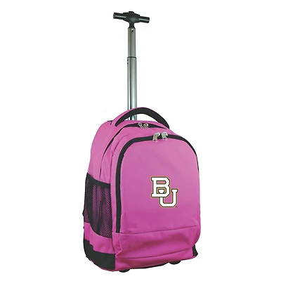 MOJO Pink Baylor Bears 19'' Premium Wheeled Backpack