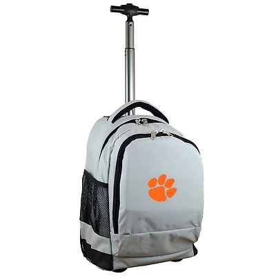 MOJO Gray Clemson Tigers 19'' Premium Wheeled Backpack