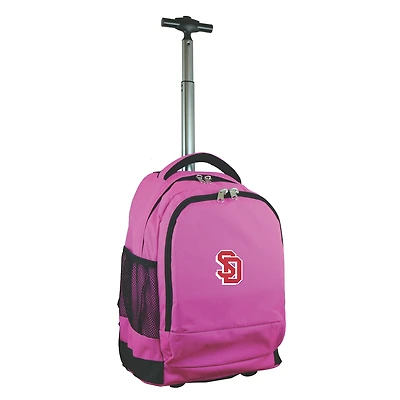 MOJO Pink South Dakota Coyotes 19'' Premium Wheeled Backpack