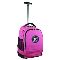 MOJO Pink Houston Astros 19'' Premium Wheeled Backpack
