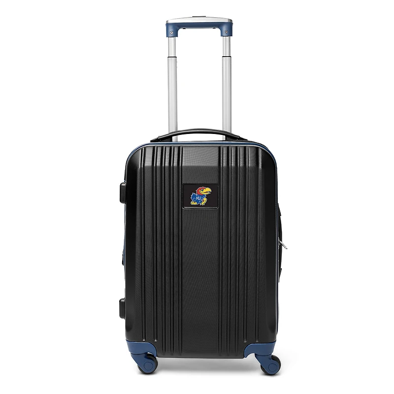 MOJO Navy Kansas Jayhawks 21" Hardcase Two-Tone Spinner Carry-On