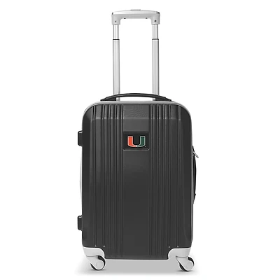 MOJO Black Miami Hurricanes 21" Hardcase Two-Tone Spinner Carry-On
