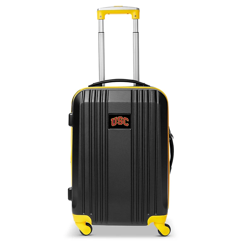 MOJO Black USC Trojans 21" Hardcase Two-Tone Spinner Carry-On
