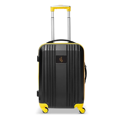 MOJO Yellow Wyoming Cowboys 21" Hardcase Two-Tone Spinner Carry-On