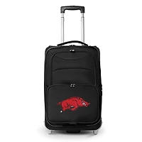 MOJO Black Arkansas Razorbacks 21" Softside Rolling Carry-On Suitcase