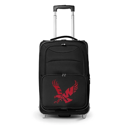 MOJO Black Eastern Washington Eagles 21" Softside Rolling Carry-On Suitcase