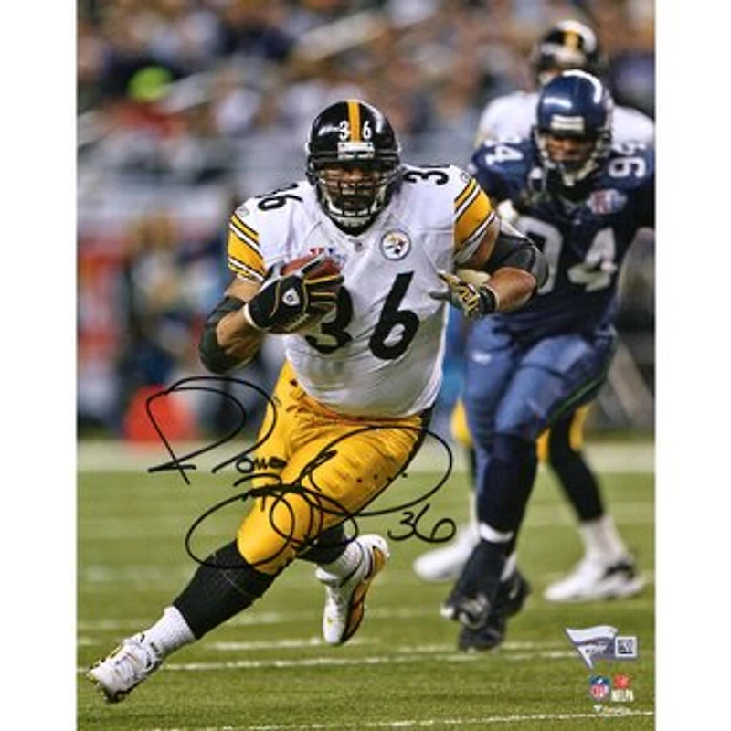 Jerome Bettis Pittsburgh Steelers Autographed 8" x 10" White Running Photograph
