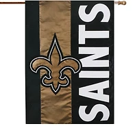 New Orleans Saints 28" x 44" Double-Sided Embellish House Flag