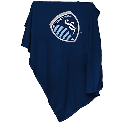 Navy Sporting Kansas City 54" x 84" Sweatshirt Blanket
