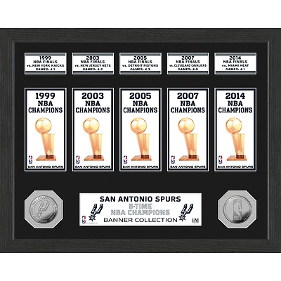 Highland Mint San Antonio Spurs 15" x 12" Banner Minted Coin Photo Mint