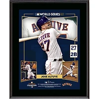 Jose Altuve Houston Astros 2017 MLB World Series Champions 10.5" x 13" Sublimated Plaque
