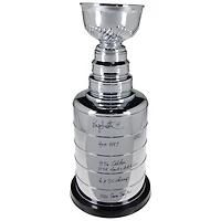 Bryan Trottier New York Islanders Autographed 2' Replica Stanley Cup with Multiple Inscriptions