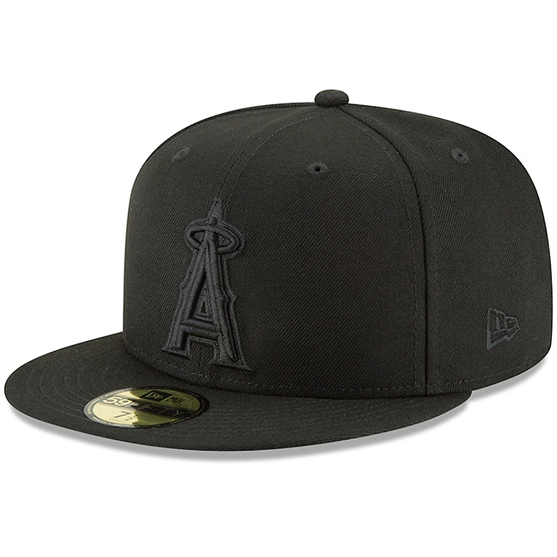 Men's New Era Black Los Angeles Angels Primary Logo Basic 59FIFTY Fitted Hat