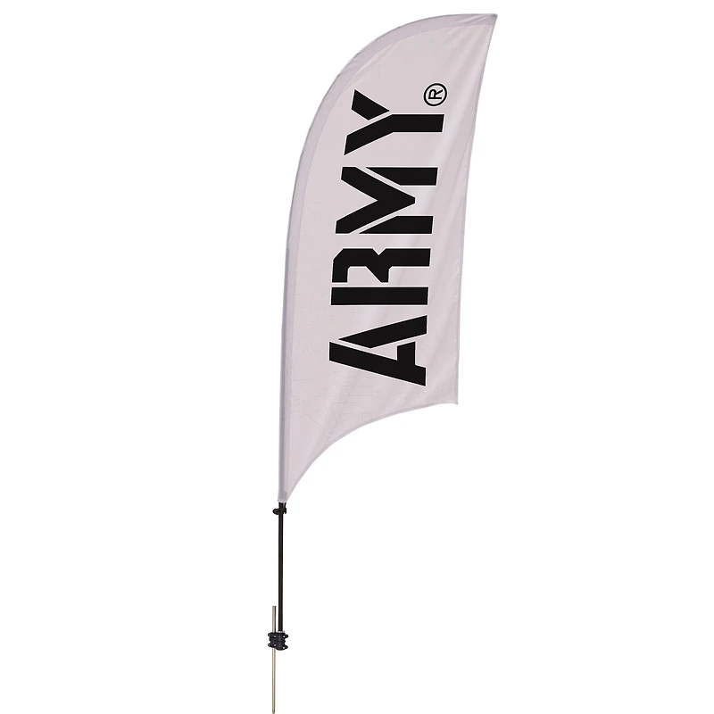 Army Black Knights 7.5' Razor Feather Stake Flag