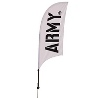 Army Black Knights 7.5' Razor Feather Stake Flag
