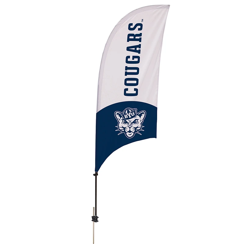 BYU Cougars 7.5' Two-Tone Razor Feather Stake Flag