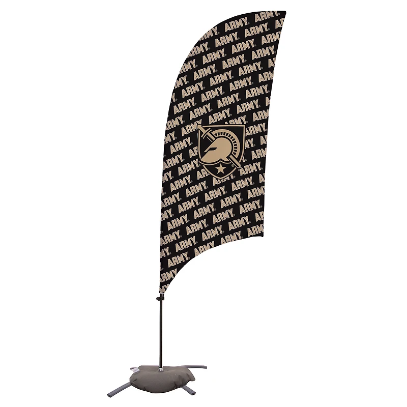 Army Black Knights 7.5' Wordmark Razor Feather Stake Flag with Base