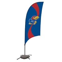 Kansas Jayhawks 7.5' Razor Feather Stake Flag with Base