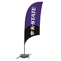 Kansas State Wildcats 7.5' Two-Tone Razor Feather Stake Flag with Base