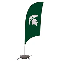 Michigan State Spartans 7.5' Razor Feather Stake Flag with Base