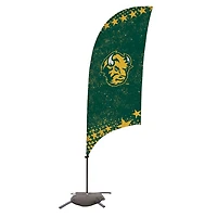 NDSU Bison 7.5' Razor Feather Stake Flag with Base