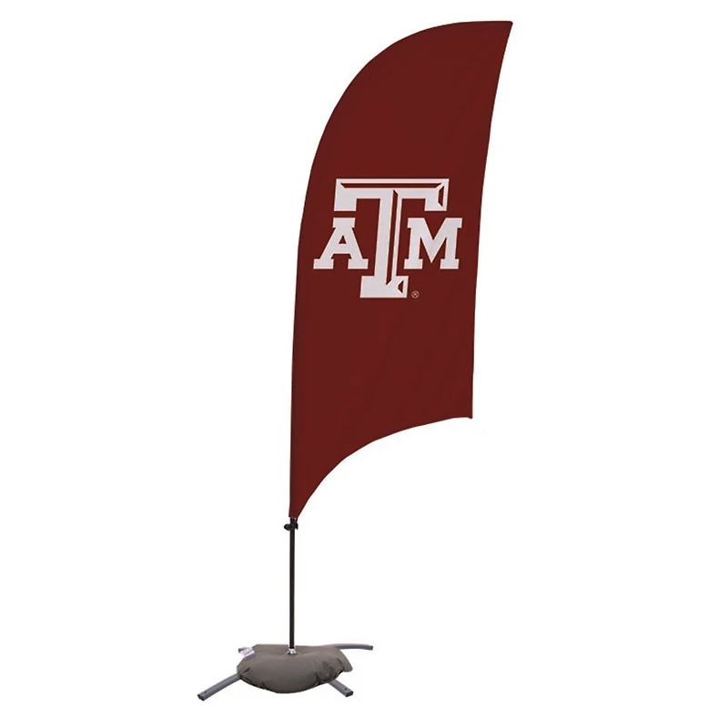 Texas A&M Aggies 7.5' Razor Feather Stake Flag with Base