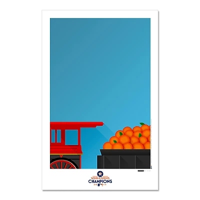 Houston Astros 2017 World Series Champions 11" x 17" Limited Edition Minimalist Art Poster