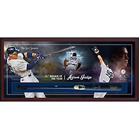 Aaron Judge New York Yankees Framed Autographed Rookie of the Year Bat Collage Shadowbox