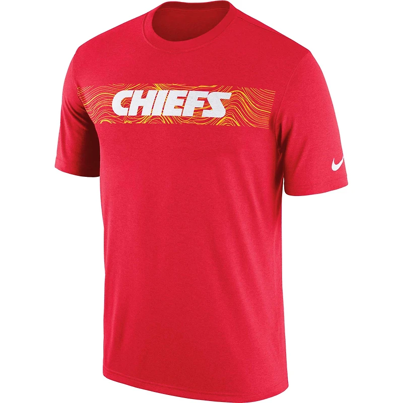 Men's Nike Red Kansas City Chiefs Sideline Seismic Legend Performance T-Shirt
