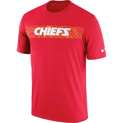 Men's Nike Red Kansas City Chiefs Sideline Seismic Legend Performance T-Shirt