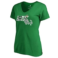 Women's Jayson Tatum Kelly Green Boston Celtics Player State Slim Fit V-Neck T-Shirt