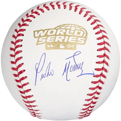 Pedro Martinez Boston Red Sox Autographed 2004 World Series Logo Baseball