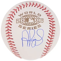 Albert Pujols St. Louis Cardinals Autographed World Series Logo Baseball