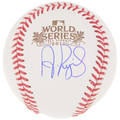 Albert Pujols St. Louis Cardinals Autographed 2011 World Series Logo Baseball