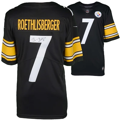 Ben Roethlisberger Pittsburgh Steelers Autographed Nike Black Limited Jersey