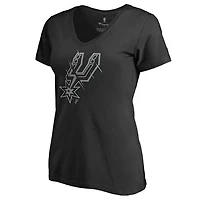 Women's Black San Antonio Spurs X-Ray Slim Fit V-Neck T-Shirt
