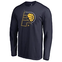 Men's Navy Indiana Pacers X-Ray Long Sleeve T-Shirt