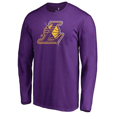Men's Purple Los Angeles Lakers X-Ray Long Sleeve T-Shirt