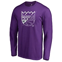 Men's Purple Sacramento Kings X-Ray Long Sleeve T-Shirt