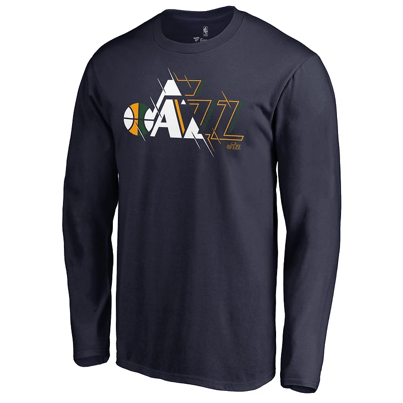 Men's Navy Utah Jazz X-Ray Long Sleeve T-Shirt
