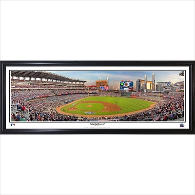Atlanta Braves 2017 First Pitch 13.5" x 39" Standard Frame Panorama